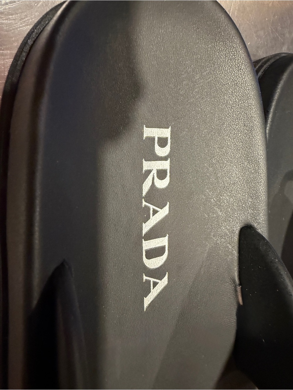 PRADA Rubber Thong Sandals / Black / Size EU 39 - Picture 12 of 16